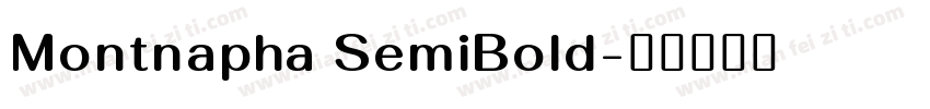 Montnapha SemiBold字体转换